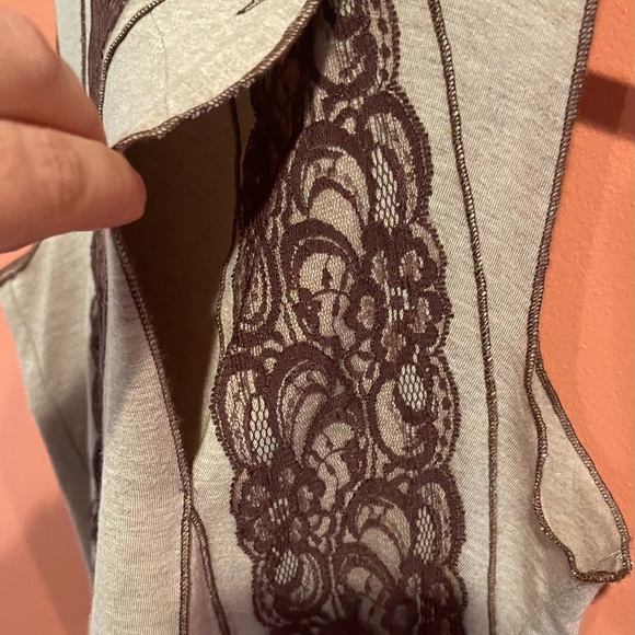 Anthropologie Tiny Brand Sleeveless Lace Cream Tank Size Small - Picture 2 of 8